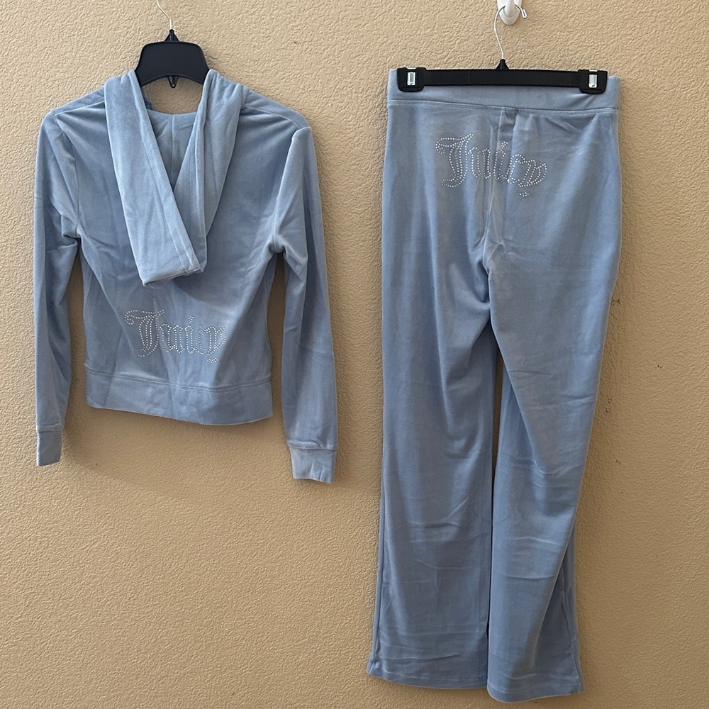 Juicy Couture Light Blue Velour Tracksuit